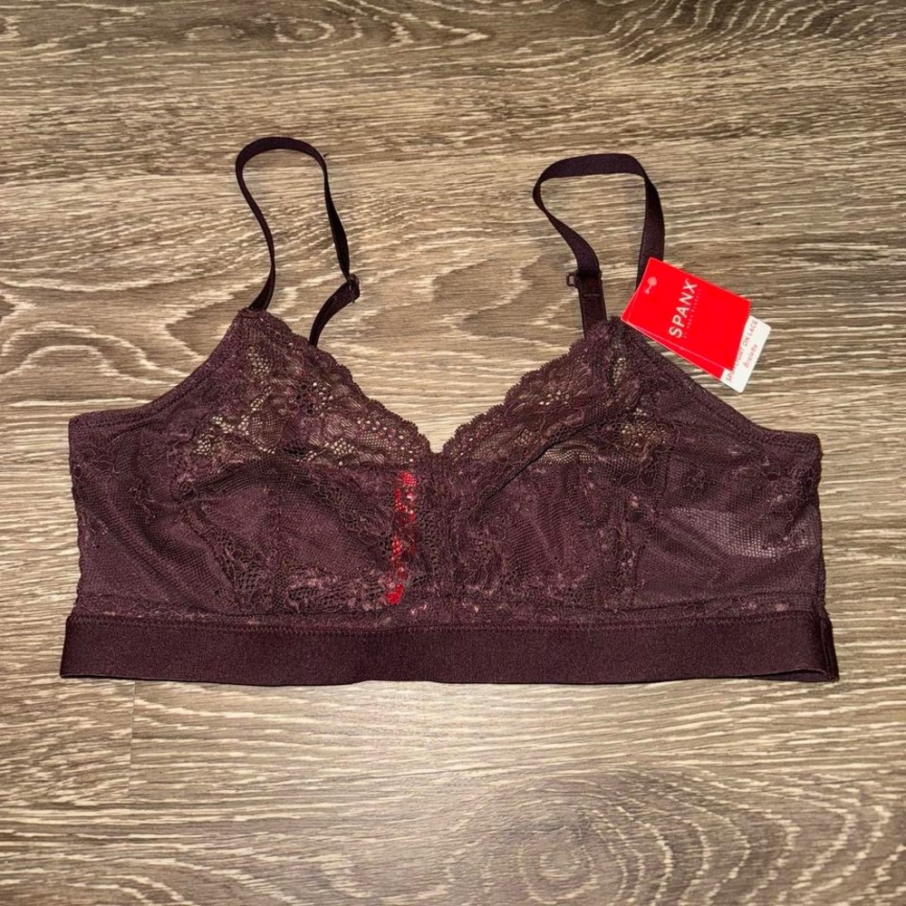 SPANX Lace Bralette - Deep Purple